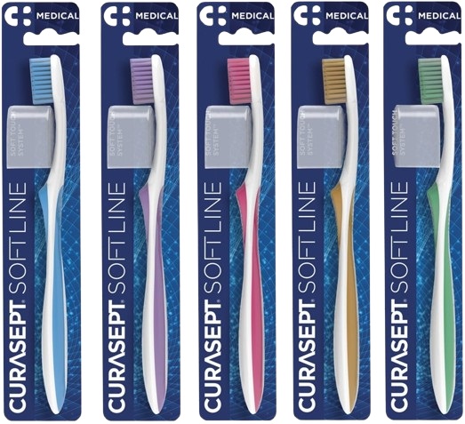 CURASEPT SPAZZOLINO SOFT MEDICAL COLORE AZZURRO - Farmacia De Pasquale