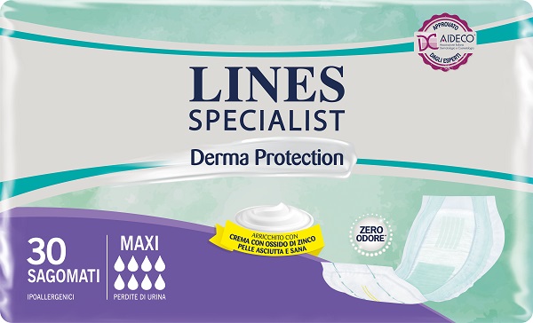 LINES SPECIALIST DERM PANNOLONE SAGOMATO MAXI 30 PEZZI - Farmacia De Pasquale
