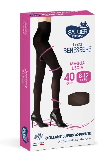 COLLANT SUPERCOPRENTE SAUBER 8-12MMHG NERO 3 - Farmacia De Pasquale