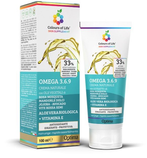 COLOURS OF LIFE SKIN SUPPLEMENT OMEGA 3 6 9 CREMA 100 ML - Farmacia De Pasquale