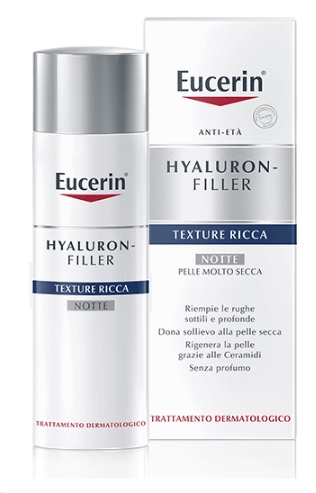 EUCERIN HYALURON+FILLER TEXTURE RICCA NOTTE 50 ML - Farmacia De Pasquale