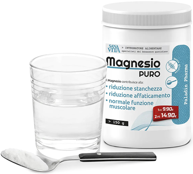 SANAVITA MAGNESIO PURO 150 G - Farmacia De Pasquale