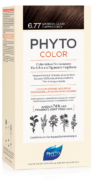 PHYTOCOLOR 6.77 MARR CHIA CAPP 1 LATTE + 1 CREMA + 1 MASCHERA + 1 PAIO DI GUANTI - Farmacia De Pasquale