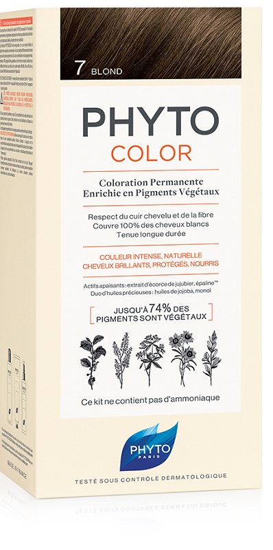 PHYTOCOLOR 7 BIONDO 1 LATTE + 1 CREMA + 1 MASCHERA + 1 PAIO DI GUANTI - Farmacia De Pasquale