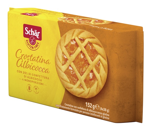 SCHAR CROSTATINA CON CONFETTURA DI ALBICOCCA 4 MONOPORZIONI DA 35 G - Farmacia De Pasquale