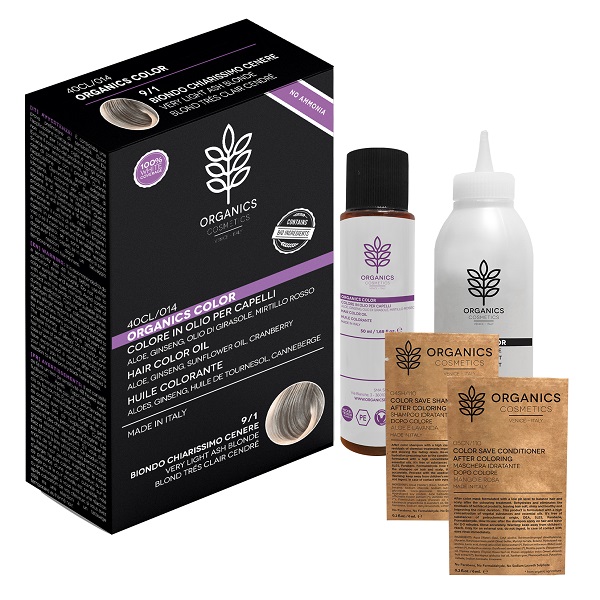 ORGANICS PHARM ORGANICS COLOR 9/1 BIONDO CHIARISSIMO CENERE - Farmacia De Pasquale