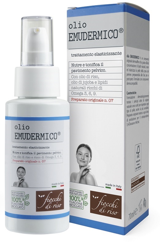 FIOCCHI DI RISO OLIO EMUDERMICO ELASTICIZZANTE 70 ML - Farmacia De Pasquale