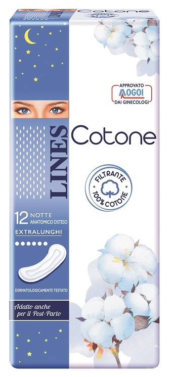 LINES COTONE NON ULTRA NOTTE DISTESI 12 PEZZI - Farmacia De Pasquale