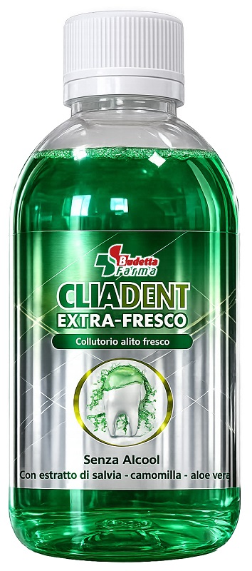 CLIADENT COLLUTORIO ALITO FRESCO ALLE ERBE 500 ML - Farmacia De Pasquale