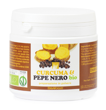 CURCUMA & PEPE NERO POLVERE 150 G - Farmacia De Pasquale