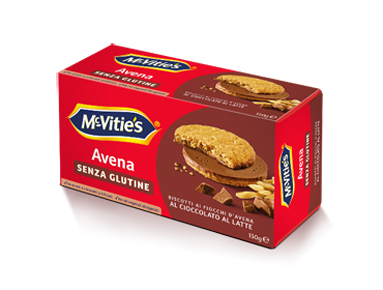 MC VITIE'S AVENA AL CIOCCOLATO AL LATTE SENZA GLUTINE 150 G - Farmacia De Pasquale