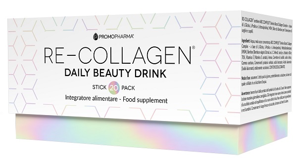 RE-COLLAGEN DAILY BEAUTY DRINK 20 STICK PACK X 12 ML - Farmacia De Pasquale