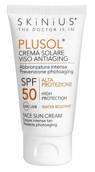 PLUSOL CREMA SOLARE VISO SPF50 50 ML - Farmacia De Pasquale