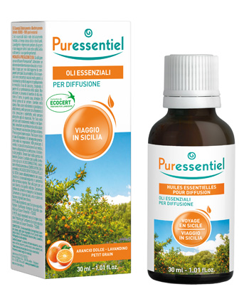 PURESSENTIEL MISCELA DIFFUSIONE VIAGGIO SICILIA 30 ML - Farmacia De Pasquale