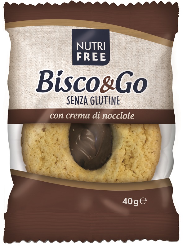 NUTRIFREE BISCO&GO CON CREMA DI NOCCIOLE 40 G - Farmacia De Pasquale