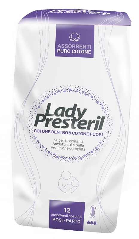LADY PRESTERIL POSTPARTO 12 PEZZI - Farmacia De Pasquale