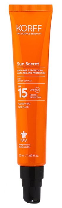KORFF SUN SECRET FLUIDO VISO SPF15 50 ML - Farmacia De Pasquale