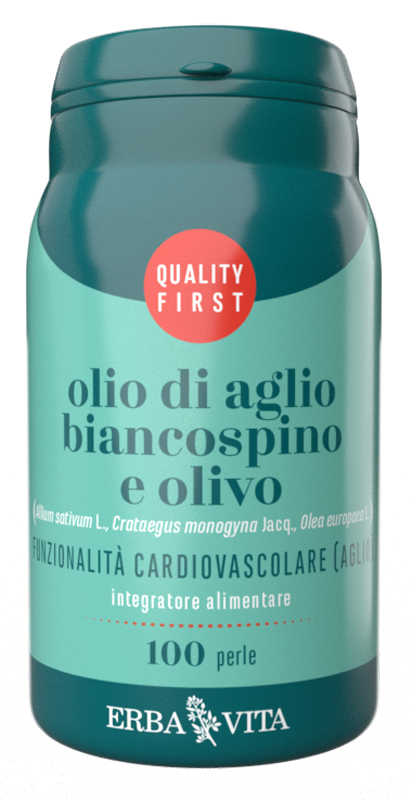 OLIO DI AGLIO BIANCOSPINO E OLIVO 100 PERLE - Farmacia De Pasquale