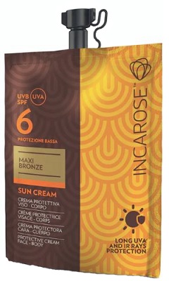 INCAROSE MAXI BRONZE SUN CREAM SPF6 50 ML - Farmacia De Pasquale