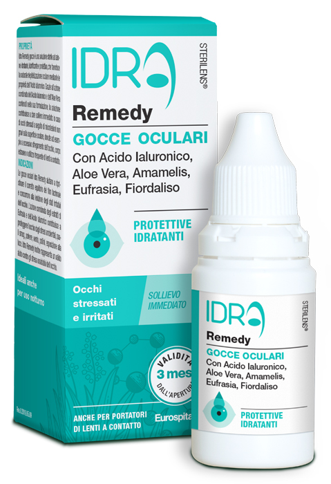 GOCCE OCULARI PROTETTIVE IDRATANTI STERILENS IDRA REMEDY CON ACIDO IALURONICO E ALOE VERA 10 ML - Farmacia De Pasquale