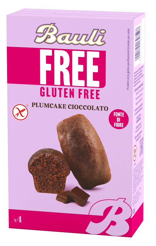 BAULI FREE PLUMCAKE CIOCCOLATO 4 PEZZI DA 33 G - Farmacia De Pasquale