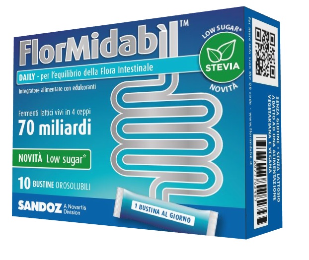 FLORMIDABIL DAILY 10 BUSTINE CON STEVIA - Farmacia De Pasquale