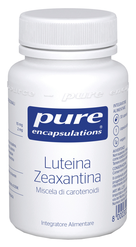 PURE ENCAPSULATIONS LUTEINA/ZEAXANTINA 30 CAPSULE - Farmacia De Pasquale