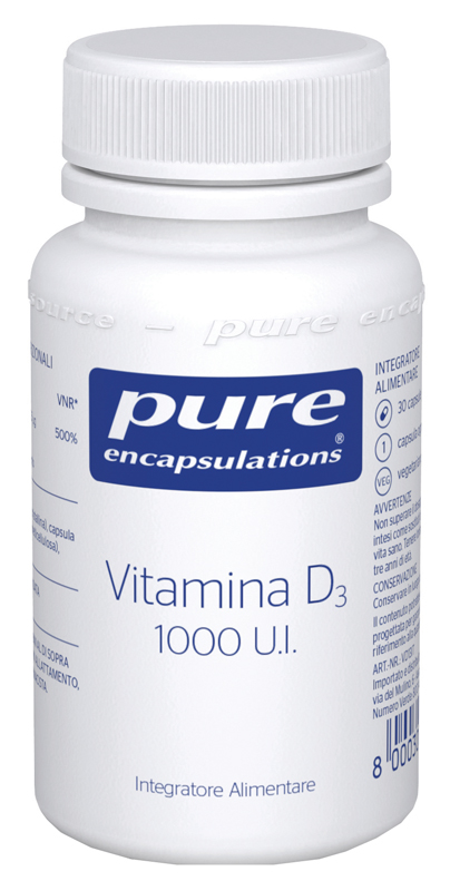 PURE ENCAPSULATIONS VITAMINA D3 30 CAPSULE - Farmacia De Pasquale