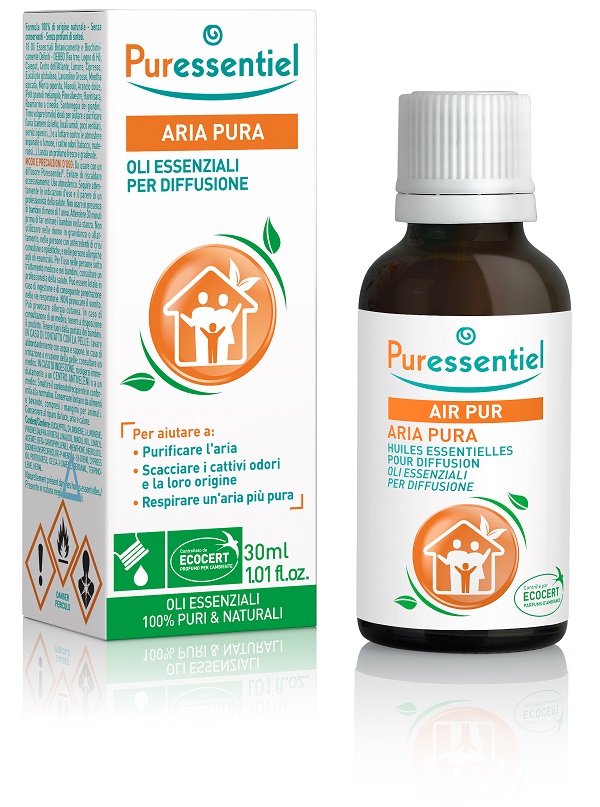 PURESSENTIEL MISCELA PER DIFFUSIONE ARIA PURA CERTIFICATA ECOCERT 30 ML - Farmacia De Pasquale
