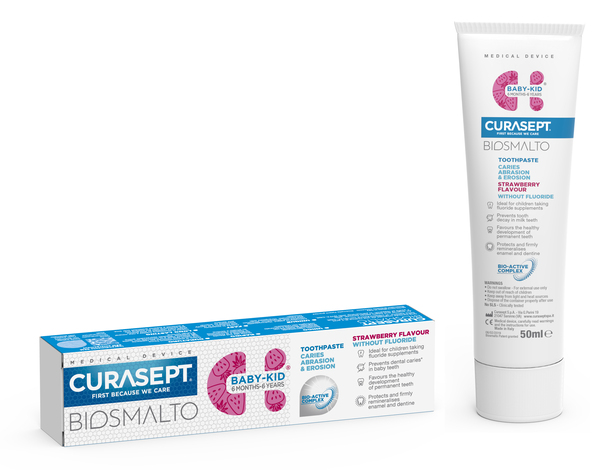 CURASEPT BIOSMALTO BABY KID SENZA FLUORO 50 ML - Farmacia De Pasquale