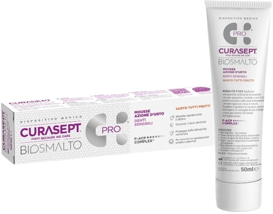 CURASEPT BIOSMALTO MOUSSE DENTI SENSIBILI 50 ML - Farmacia De Pasquale