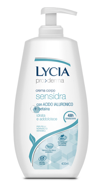 LYCIA PRODERMA CREMA CORPO SENSIDRA 400 ML - Farmacia De Pasquale