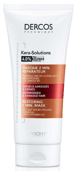 DERCOS TECHNIQUE KERASOL MASCHERA RIPARATRICE 2 MIN 200 ML - Farmacia De Pasquale