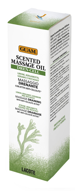 GUAM SCENTED MASSAGE OIL DREN CELL MASSAGGIO DRENANTE CON ATTIVI ANTI-CELLULITE 150 ML - Farmacia De Pasquale
