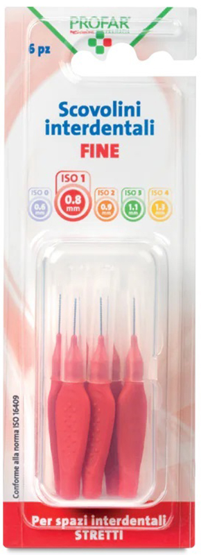 PROFAR SCOVOLINI ROSSO 0,8 6 PEZZI - Farmacia De Pasquale