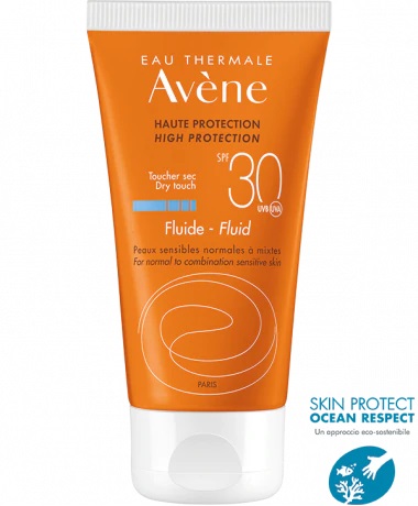 AVENE EAU THERMALE FLUIDO SPF 30 PROTEZIONE SOLARE ALTA 50 ML - Farmacia De Pasquale