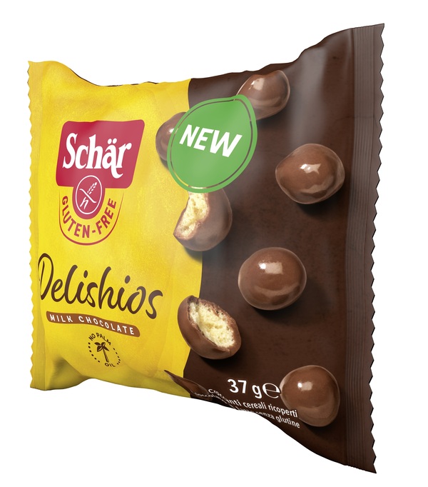 SCHAR DELISHIOS CEREALI RICOPERTI CON CIOCCOLATO AL LATTE 37 G - Farmacia De Pasquale
