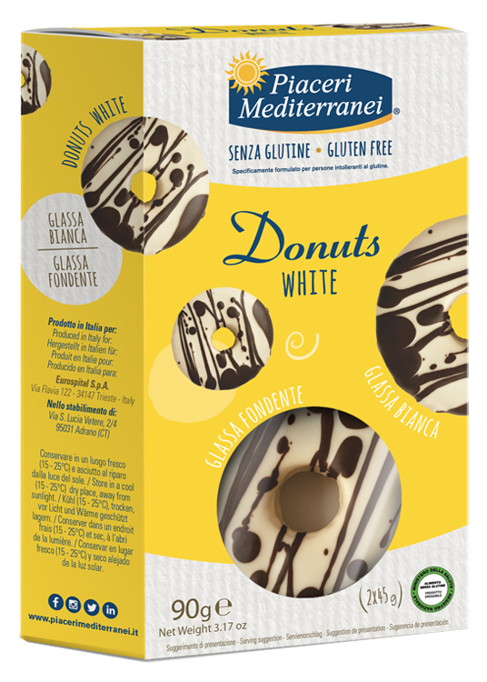PIACERI MEDITERRANEI DONUTS WHITE 90 G - Farmacia De Pasquale