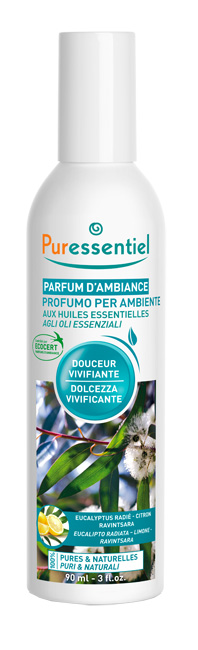 PURESSENTIEL PROFUMO AMBIENTE DOLCEZZA VIVIFICANTE ECOCERT 90 ML - Farmacia De Pasquale