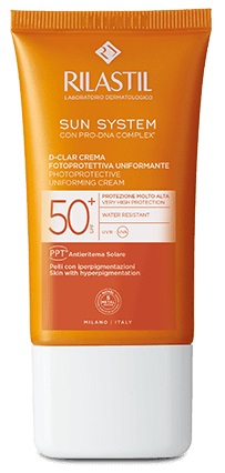 RILASTIL SUN SYSTEM D-CLAR SPF 50+ CREMA LIGHT 40 ML - Farmacia De Pasquale