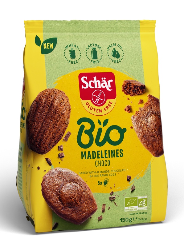 SCHAR BIO MADELEINES CHOCO 5 MONOPORZIONI DA 30 G - Farmacia De Pasquale