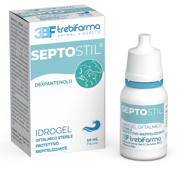 SEPTOSTIL SOLUZIONE OFTALMICA IDRATANTE EPITELIO PROTETTIVA LENITIVA LUBRIFICANTE PER CANI E GATTI 10 ML - Farmacia De Pasquale