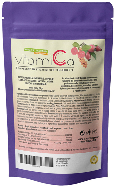VITAMICA 40 COMPRESSE MASTICABILI - Farmacia De Pasquale