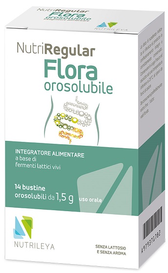 NUTRIREGULAR FLORA 14 BUSTINE OROSOLUBILI - Farmacia De Pasquale