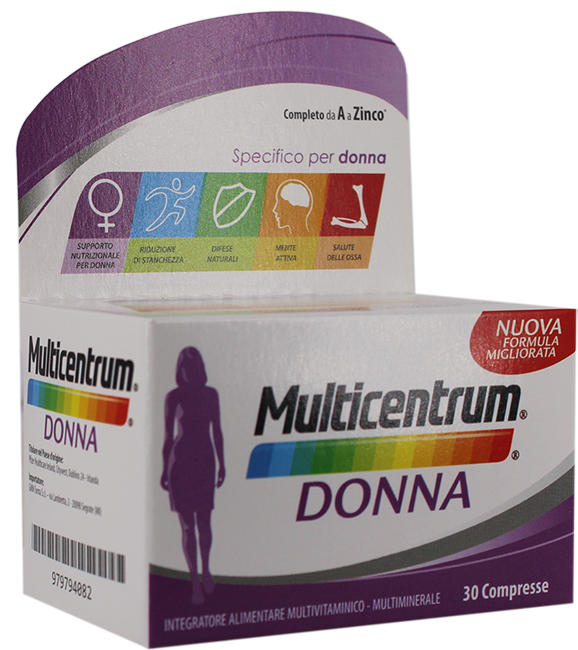 MULTICENTRUM DONNA 30 COMPRESSE - Farmacia De Pasquale