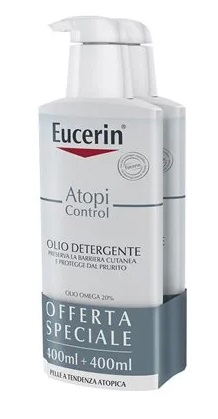 EUCERIN BIPACCO ATOPI OLIO DETERGENTE 400 ML + 400 ML - Farmacia De Pasquale