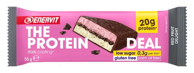 ENERVIT PROT DEAL BAR 55 G RED FRUIT - Farmacia De Pasquale