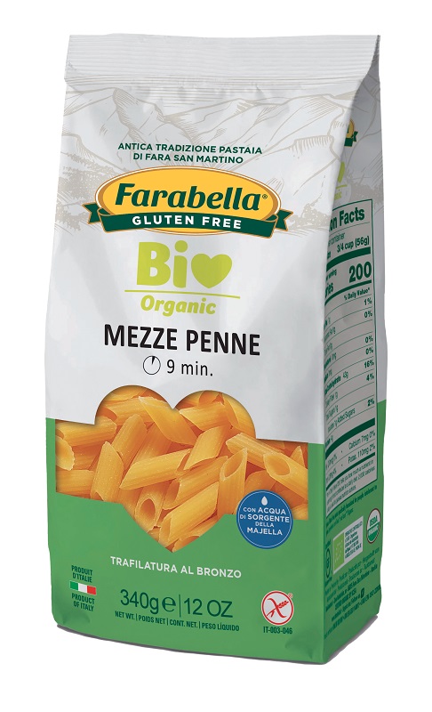 FARABELLA BIO MEZZE PENNE MAIS RISO 340 G - Farmacia De Pasquale