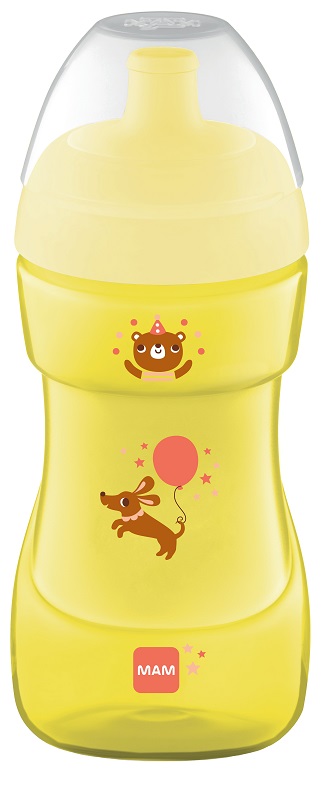 MAM TAZZA SPORTS 330 ML 12+ BECCUCCIO RIGIDO NEUTRO - Farmacia De Pasquale