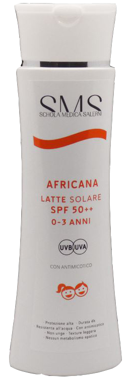 AFRICANA LATTE BAMBINI 0-3 ANNI SPF50++ 200 ML - Farmacia De Pasquale